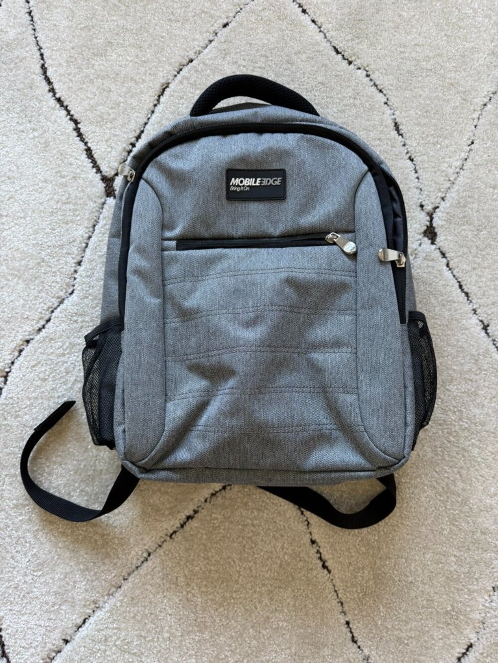 Mobile Edge Gray Laptop Backpack Business Travel Computer Bag